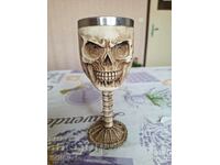 ✅ PORCELAIN GLASS SKULL - FOR WINE❗