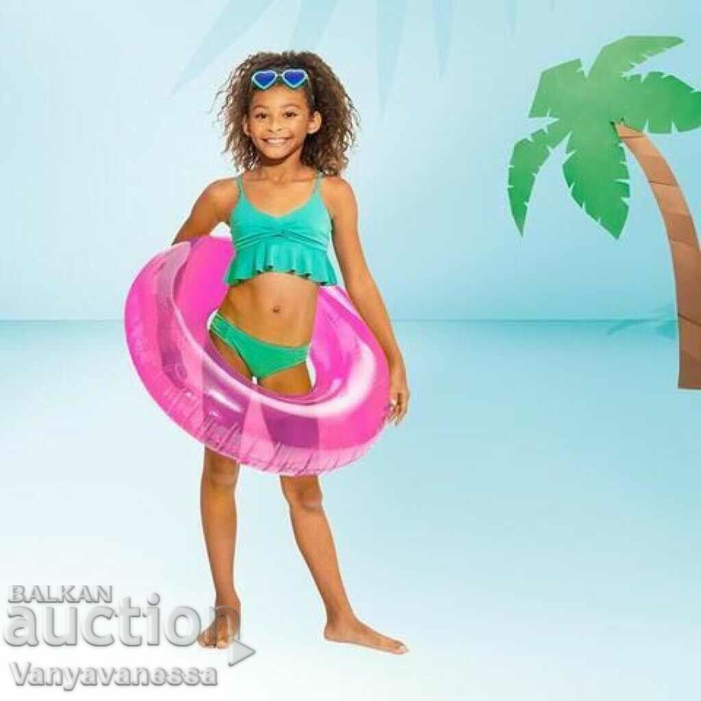Children's inflatable belt - Fun and safe swimming pink