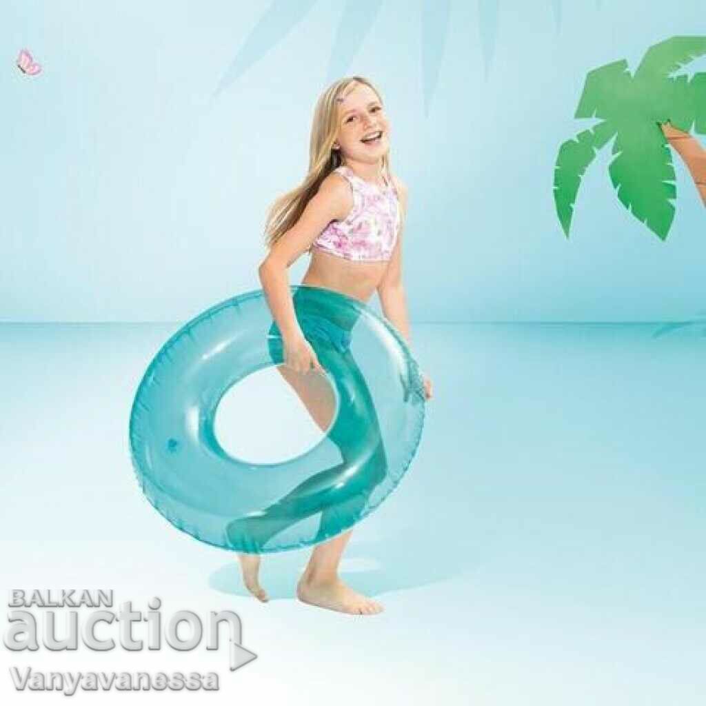 Children's inflatable belt - Fun and safe swimming pink blue