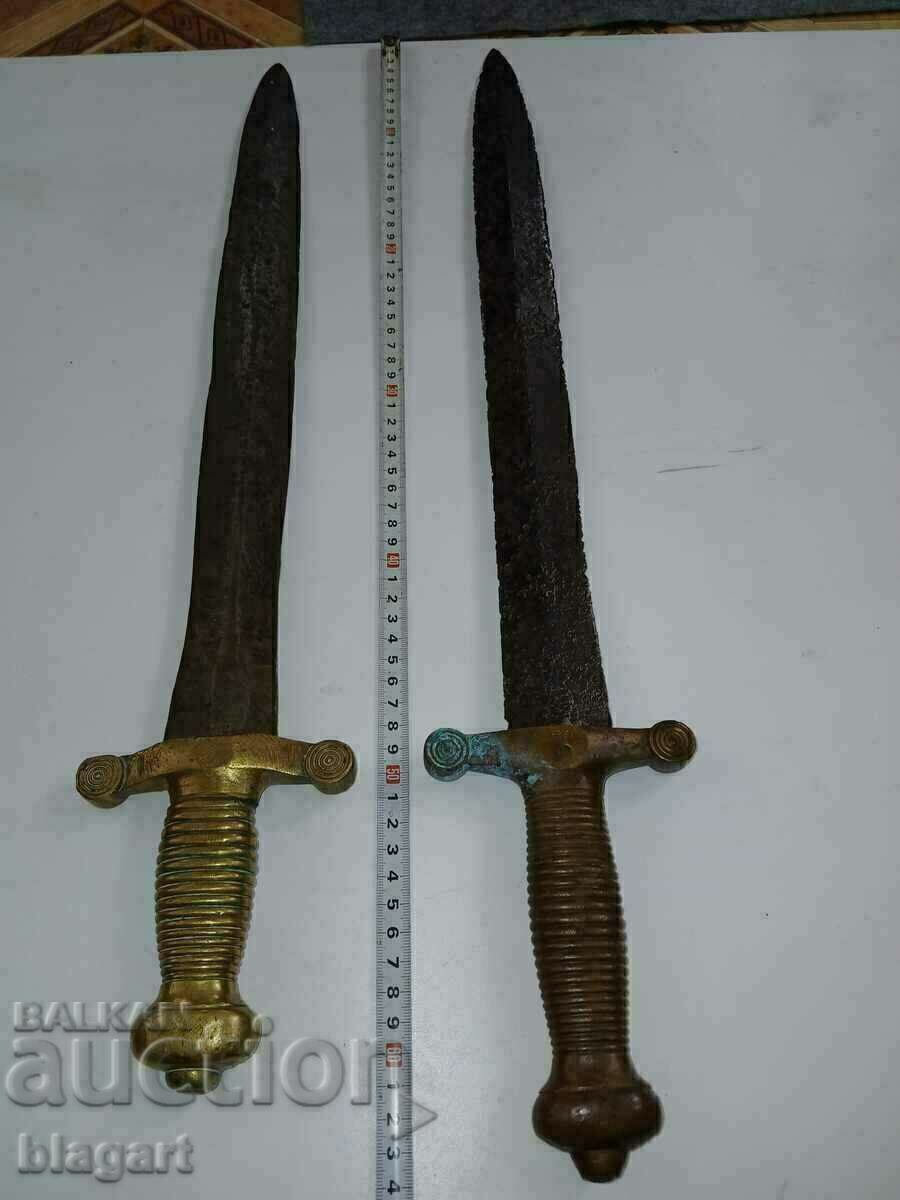 Auction Lot of swords, sabers, blades - Russian tesaks - 2 pieces Auction Lot of swords, sabers, blades - Russian tesaks - 2 pieces