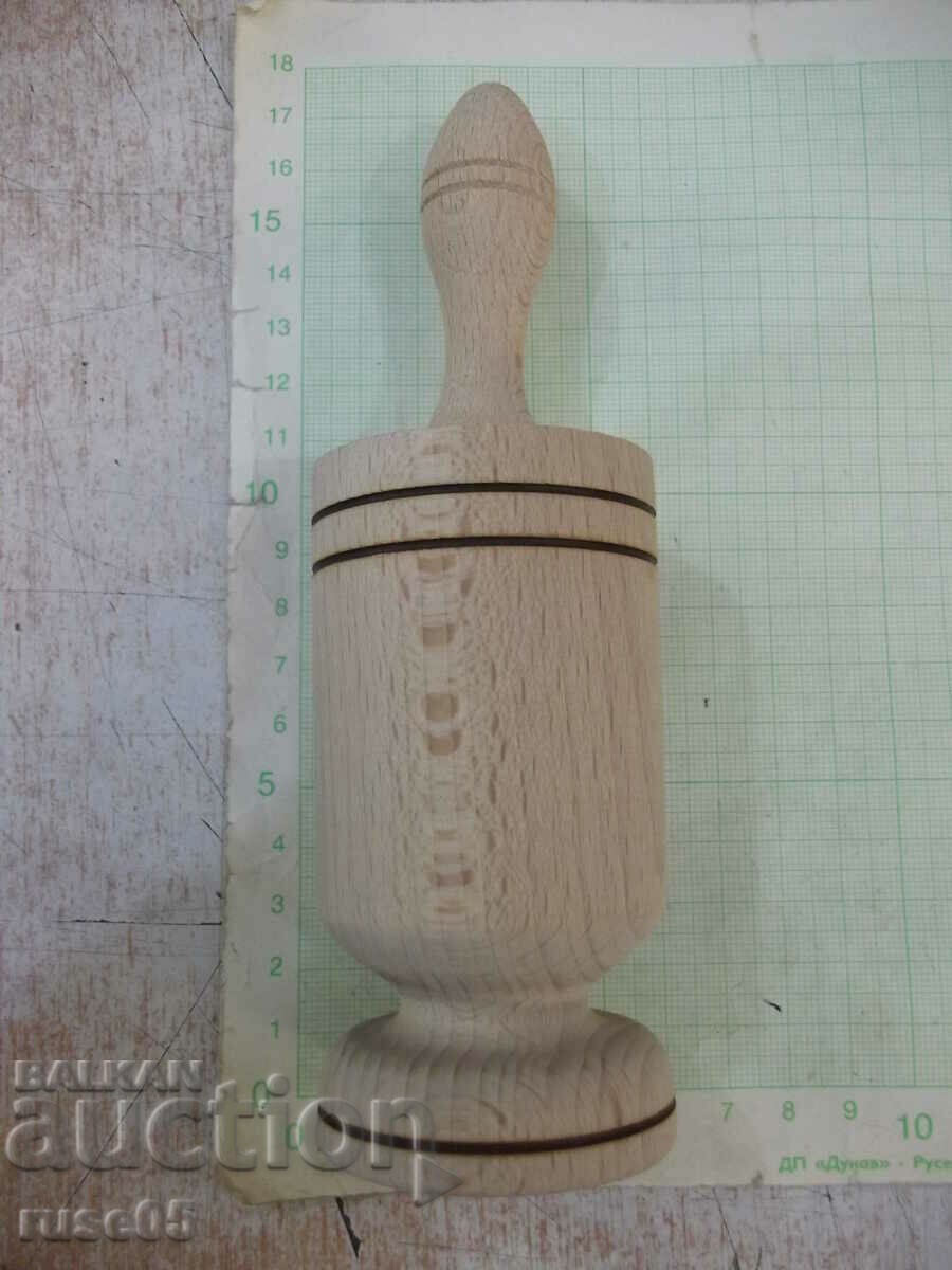 Wooden mortar - 1 with price 5.00 BGN | € 2.56