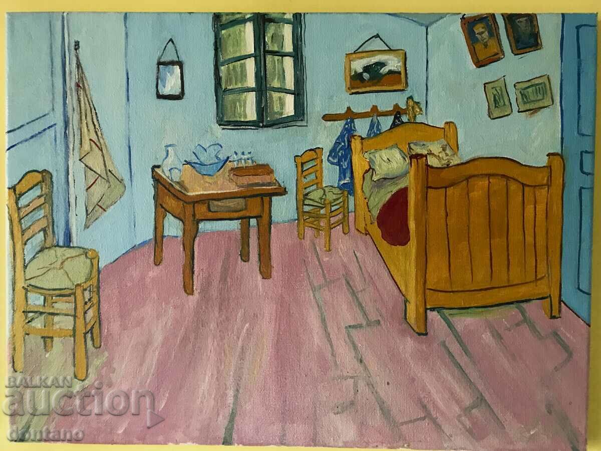 Ελαιογραφία - Το διάσημο δωμάτιο του Vincent van Gogh 40/30