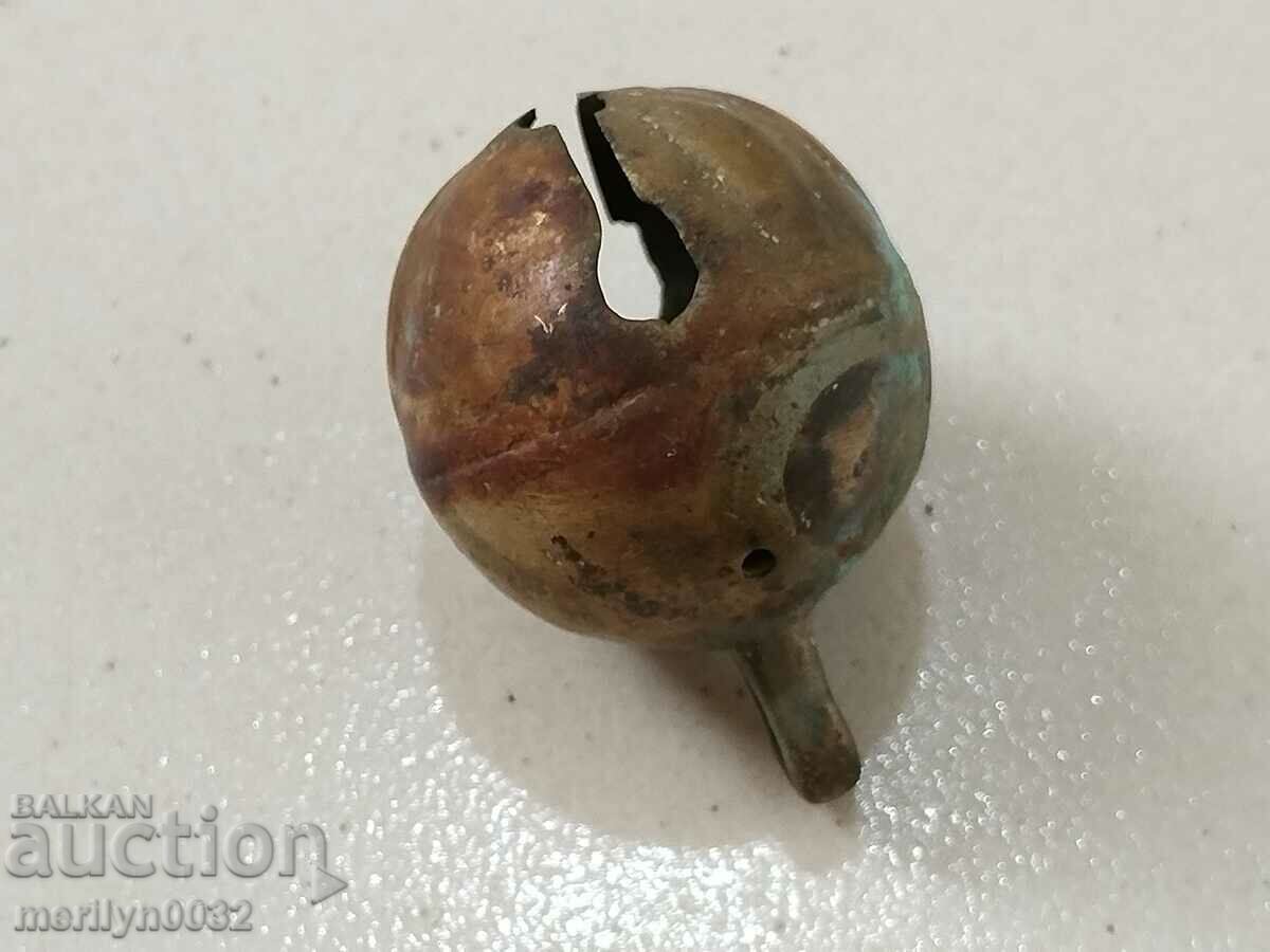 Auction Early 20th century bronze "nut" type horse cart bell Auction Early 20th century bronze "nut" type horse cart bell