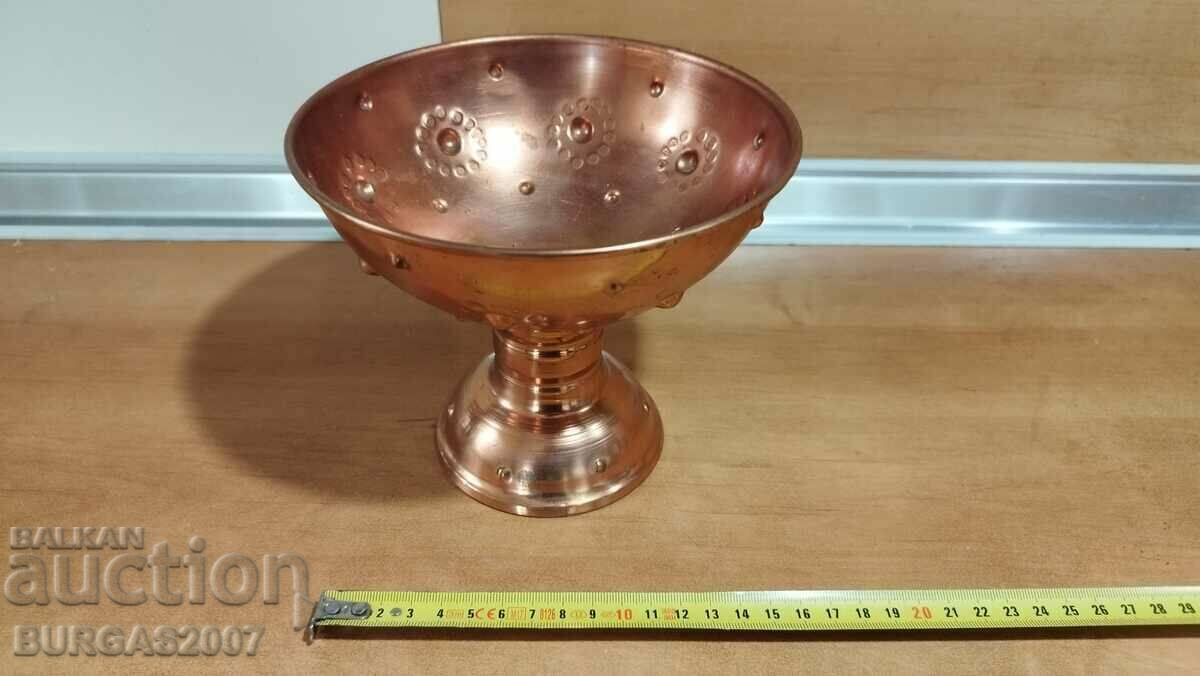 Fruit bowl, candy bowl, honey, copper