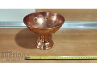 Fruit bowl, candy bowl, honey, copper