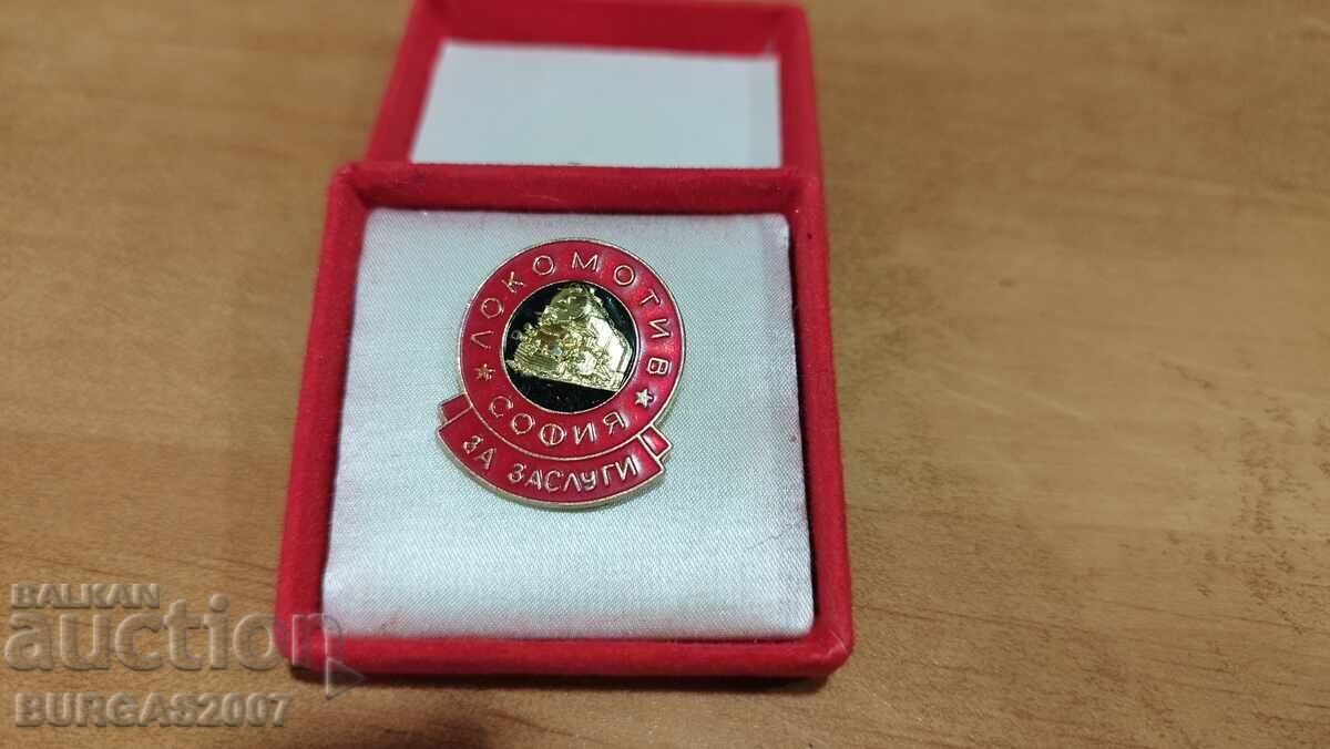 Badge "Locomotive Sofia-for merit"