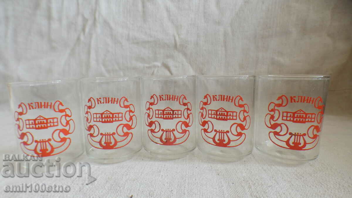 Set 5 pahare pentru vodca Klin suvenir Klin URSS - 5