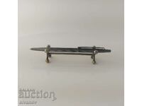 Old Caran d'Ache Madison Switzerland #5596 Silver Plated Fountain Pen