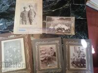 From 1 st 5 military photos, 1 SV, Uniforms, cardboard.