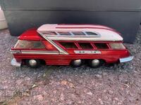 Old metal toy model bus