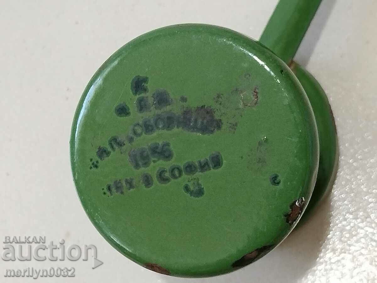 Auction  Old enameled cezve, coffee pot with enamel