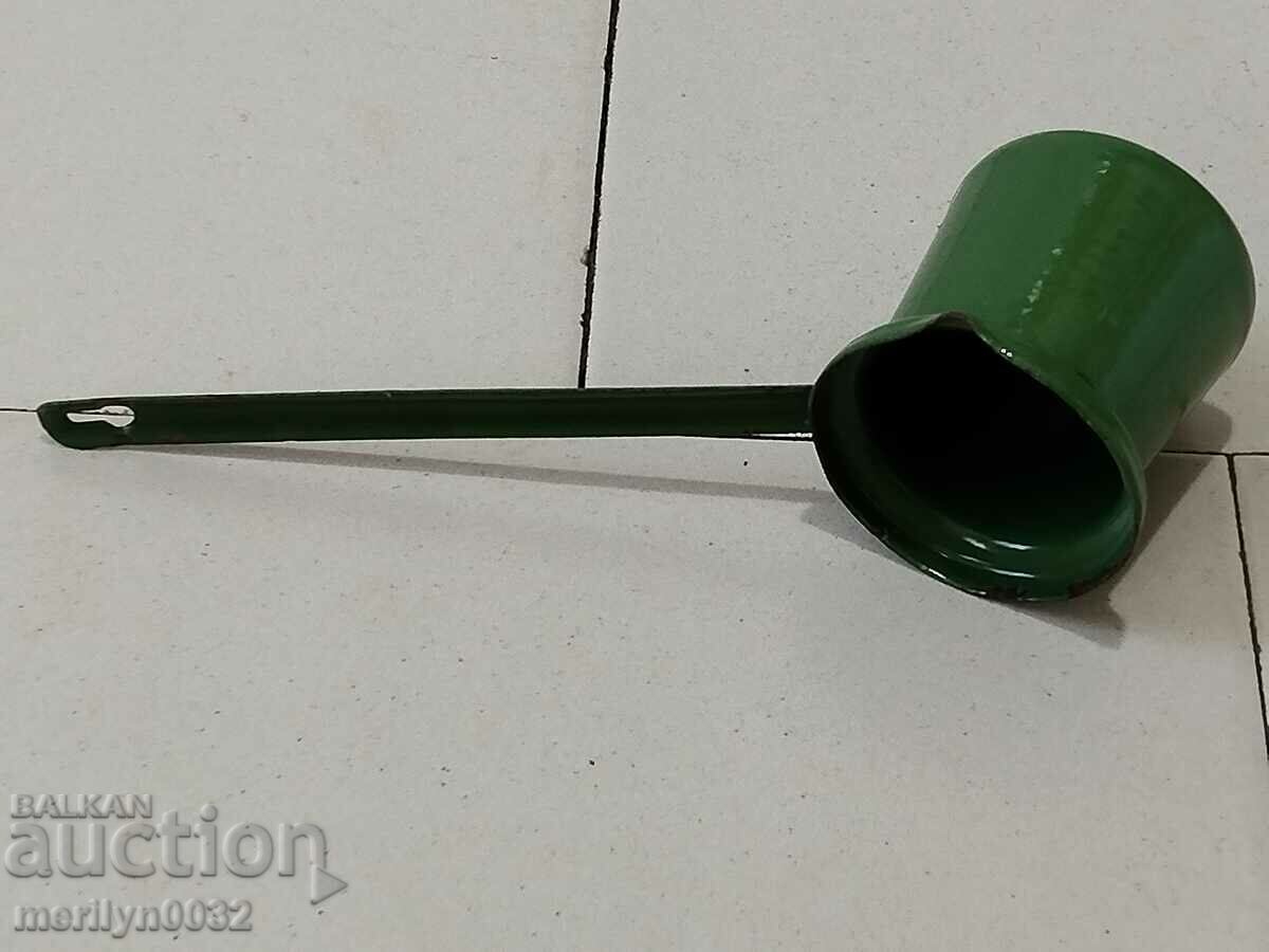 Old enameled cezve, coffee pot with enamel - 7