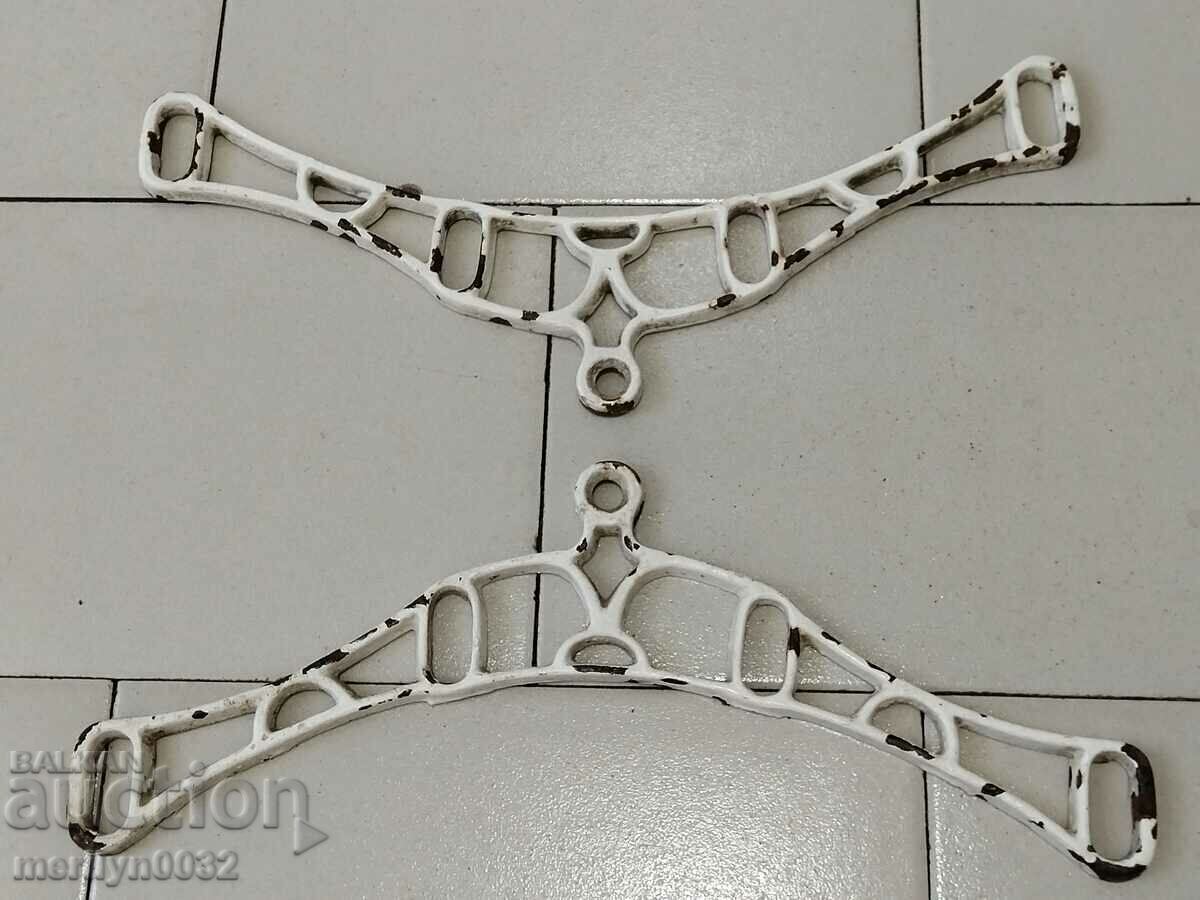 Two cast iron racks embossed cast iron Two cast iron racks embossed cast iron