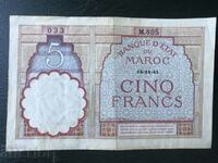 Morocco 5 Francs 1941 Lev