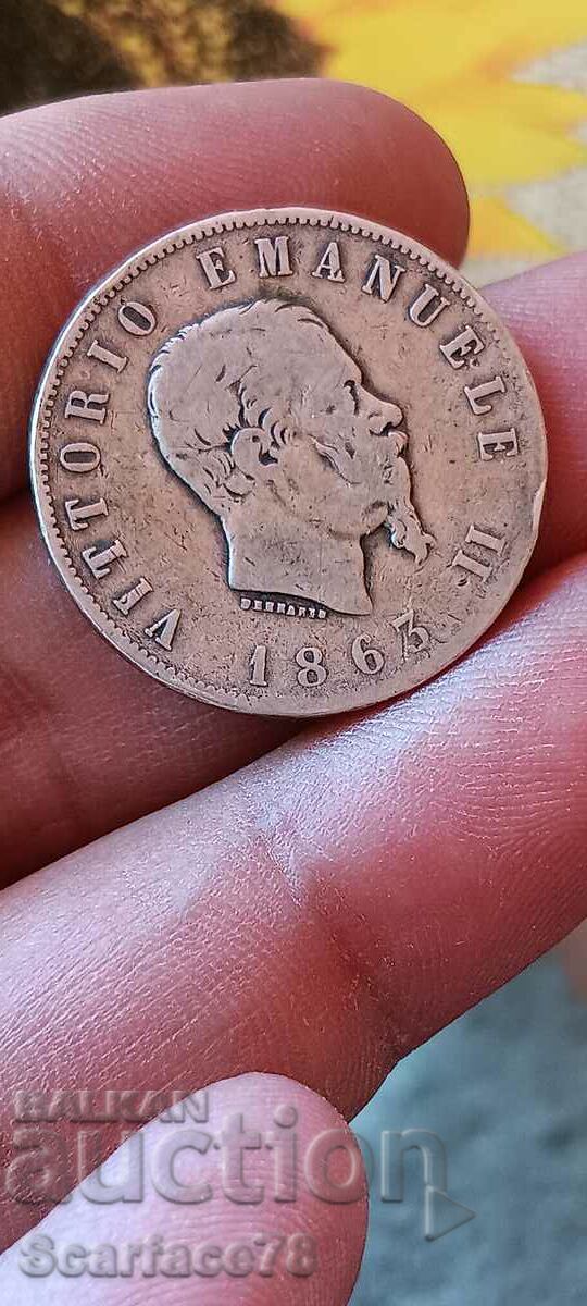 2 λίρες 1863