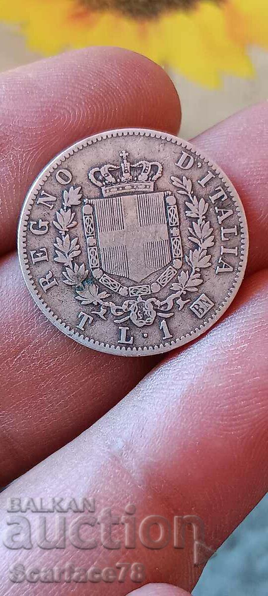 1 lira 1863