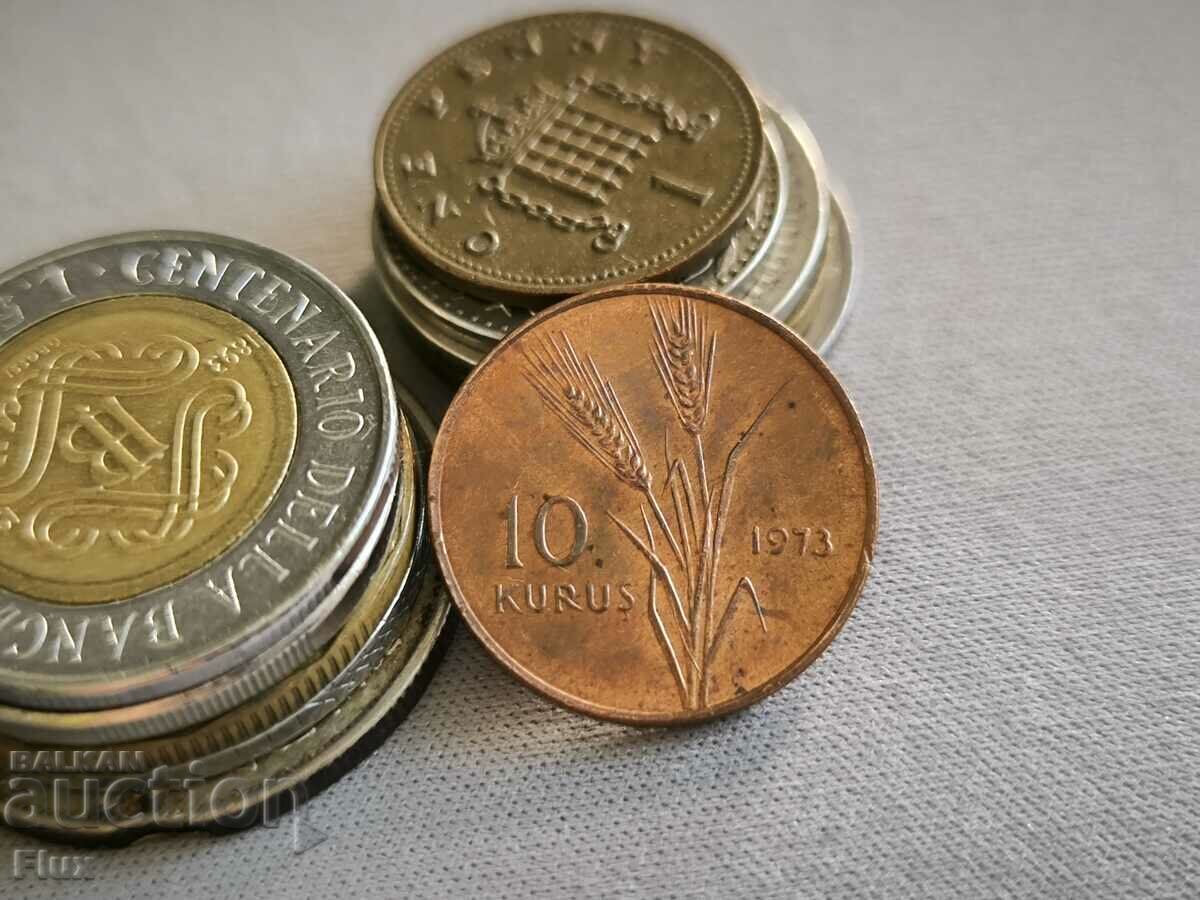 Coin - Turkey - 10 kurusha | 1973