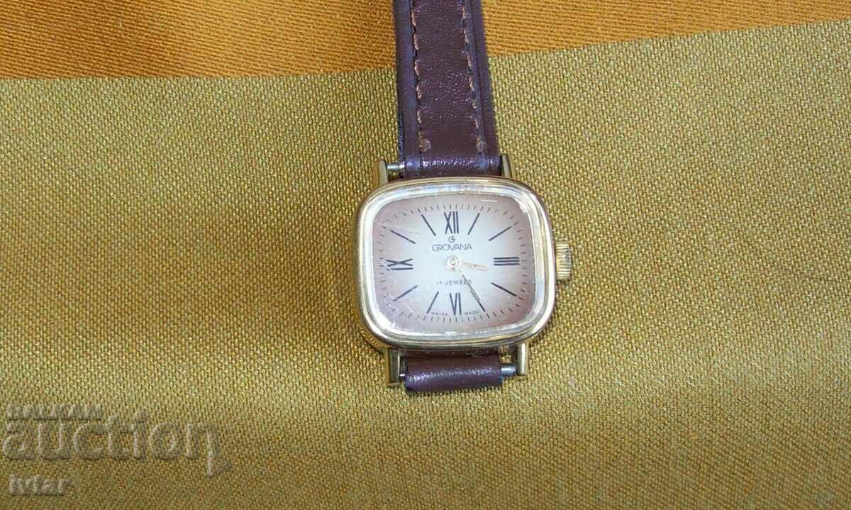 Ελβετικό ρολόι "GROVANA" με τιμή 37.00 BGN | € 18.92 Ελβετικό ρολόι "GROVANA" με τιμή 37.00 BGN | € 18.92