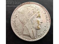 Silver 20 Francs 1933 France