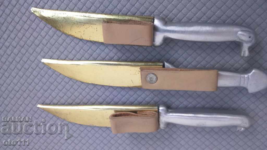 OLD KNIVES, DAGGER - 3 pieces - 6