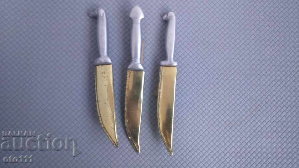 OLD KNIVES, DAGGER - 3 pieces