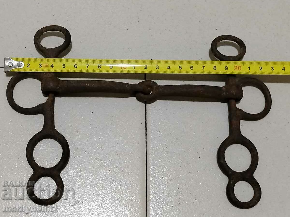 Old wrought bridle bridle wrought iron, harness - 5