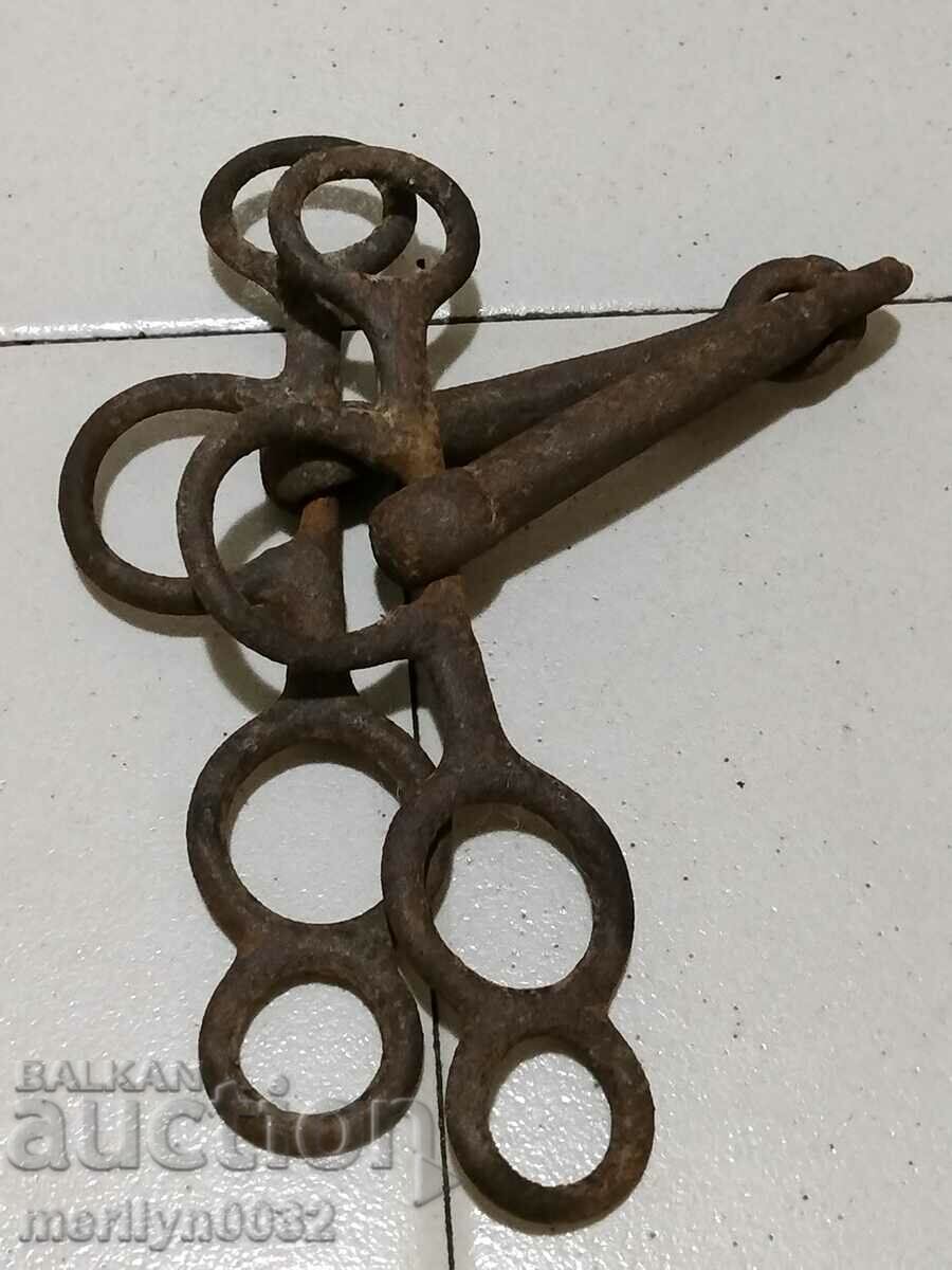 Old wrought bridle bridle wrought iron, harness - 6