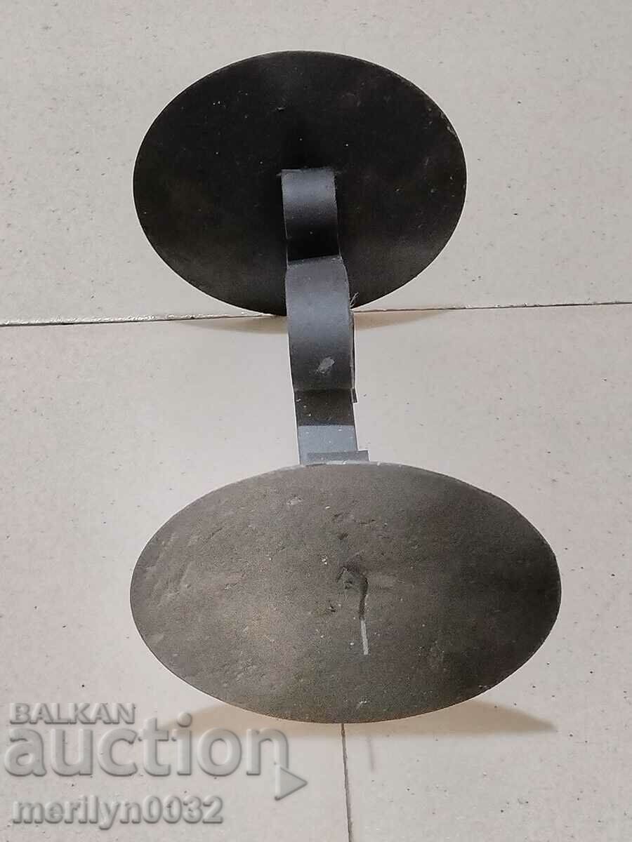 Old wrought iron candlestick lamp - 5 Old wrought iron candlestick lamp - 5