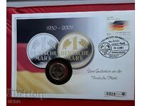 Germany - the end of the German mark and postmark in cr. an envelope