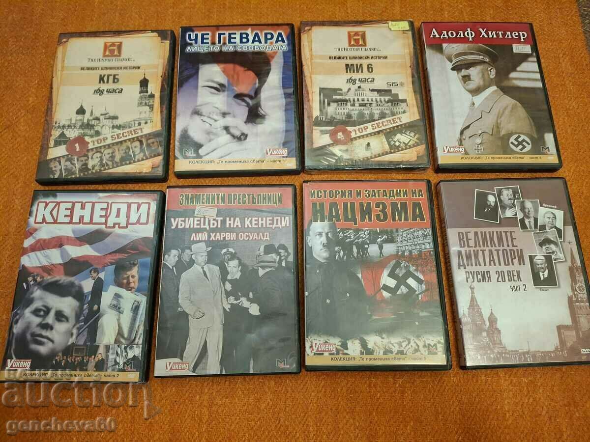 Historical, espionage DVD movies for collection Historical, espionage DVD movies for collection