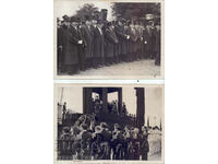 Two photos from the funeral of Tsar Boris III