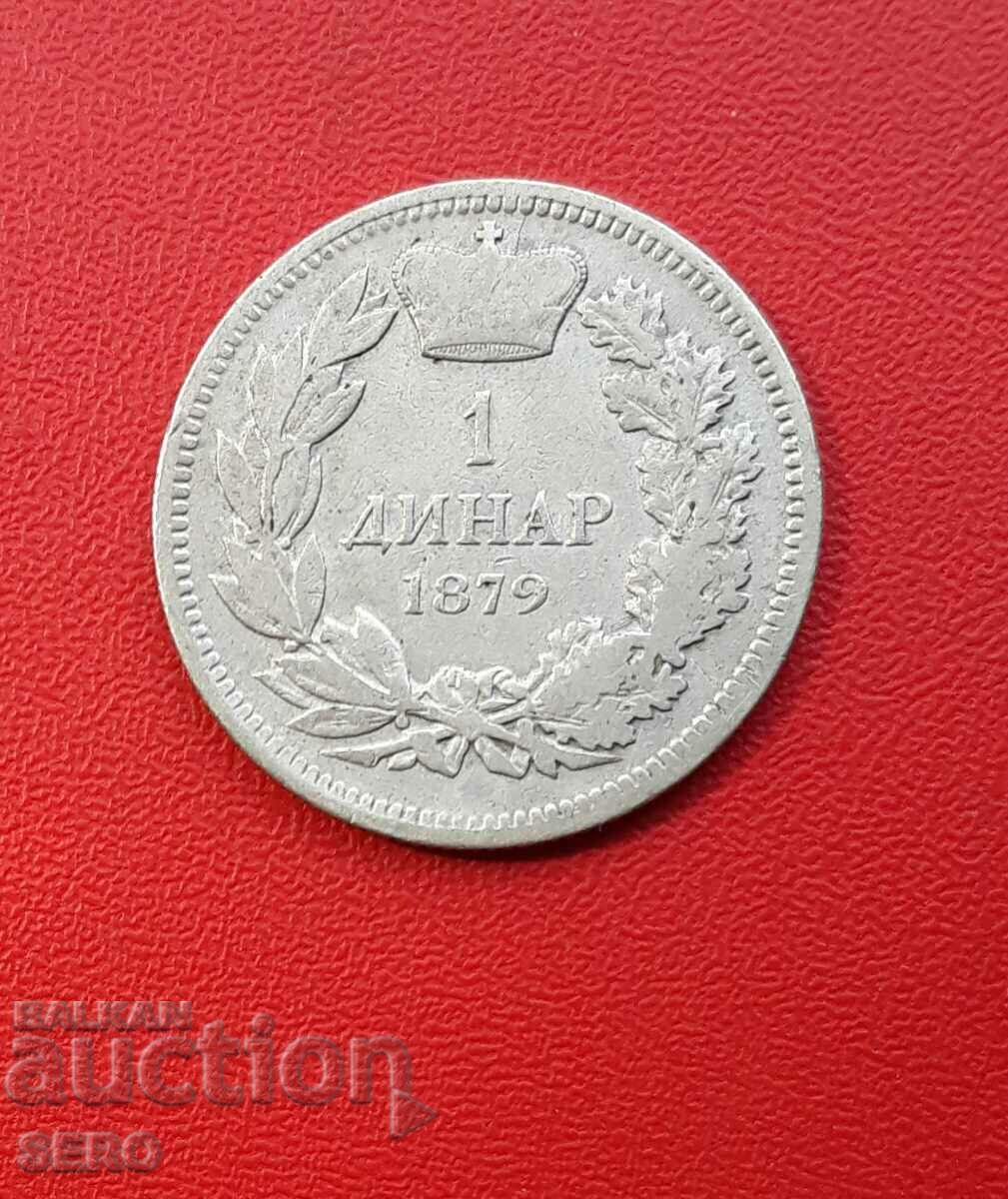 Serbia-1 dinar 1879