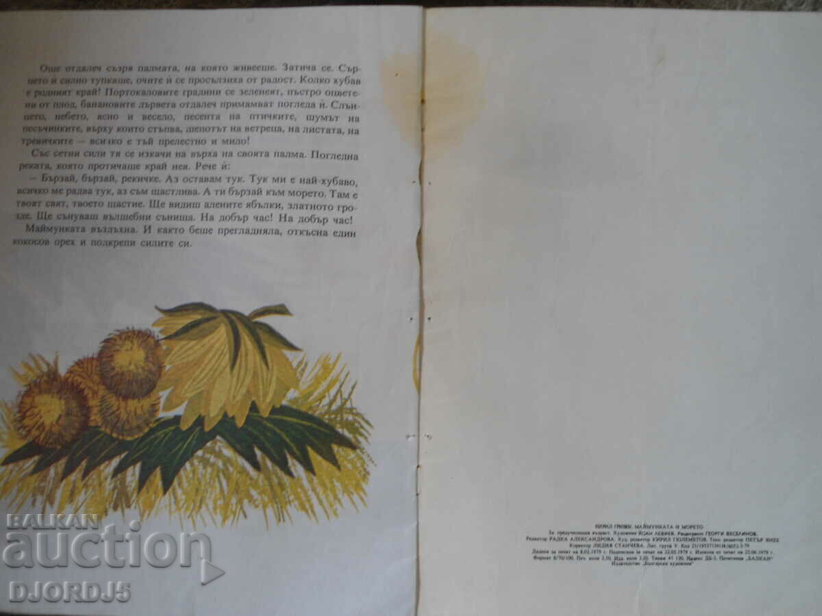 Δημοπρασία Η μαϊμού και η θάλασσα Δημοπρασία Η μαϊμού και η θάλασσα