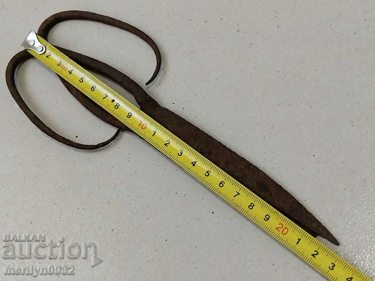 Auction Antique forged scissors wrought iron scissors Auction Antique forged scissors wrought iron scissors