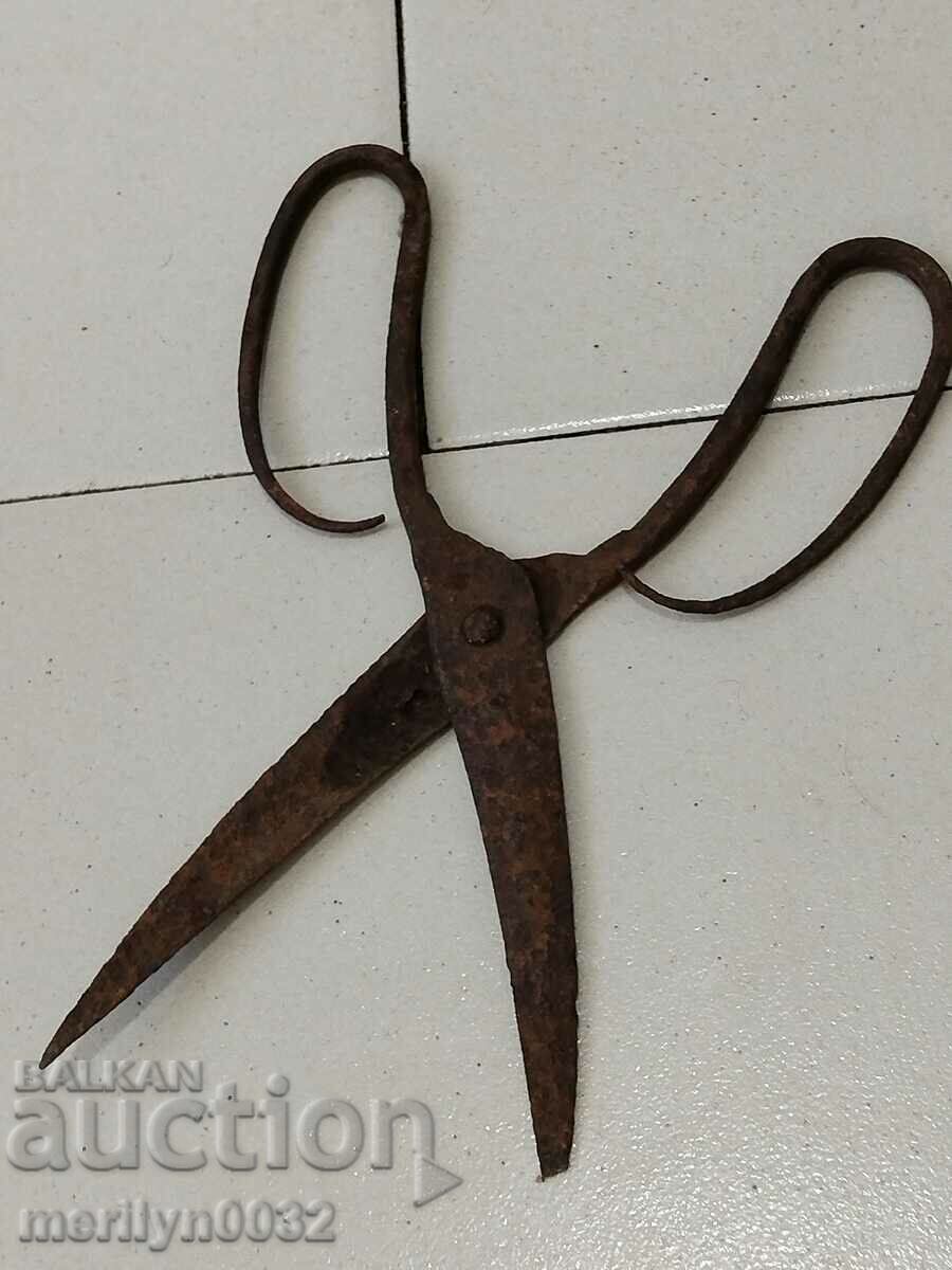 Antique forged scissors wrought iron scissors
