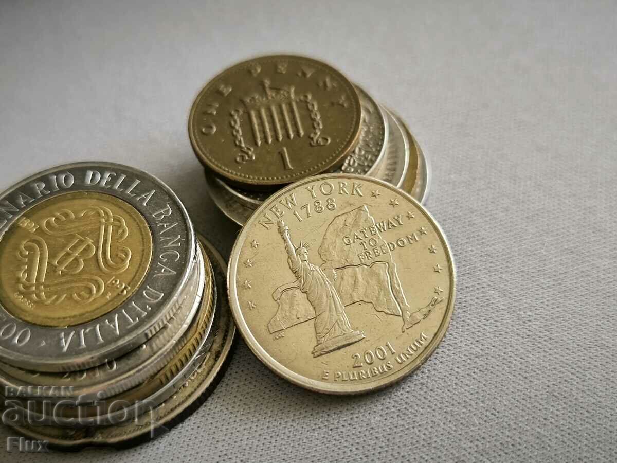 Monedă - SUA - 1/4 (sfert) dolar (New York) | 2001