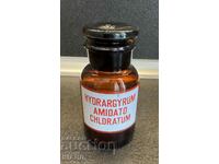 Old Glass Apothecary Bottle Jar Pharmacy CHLORATUM