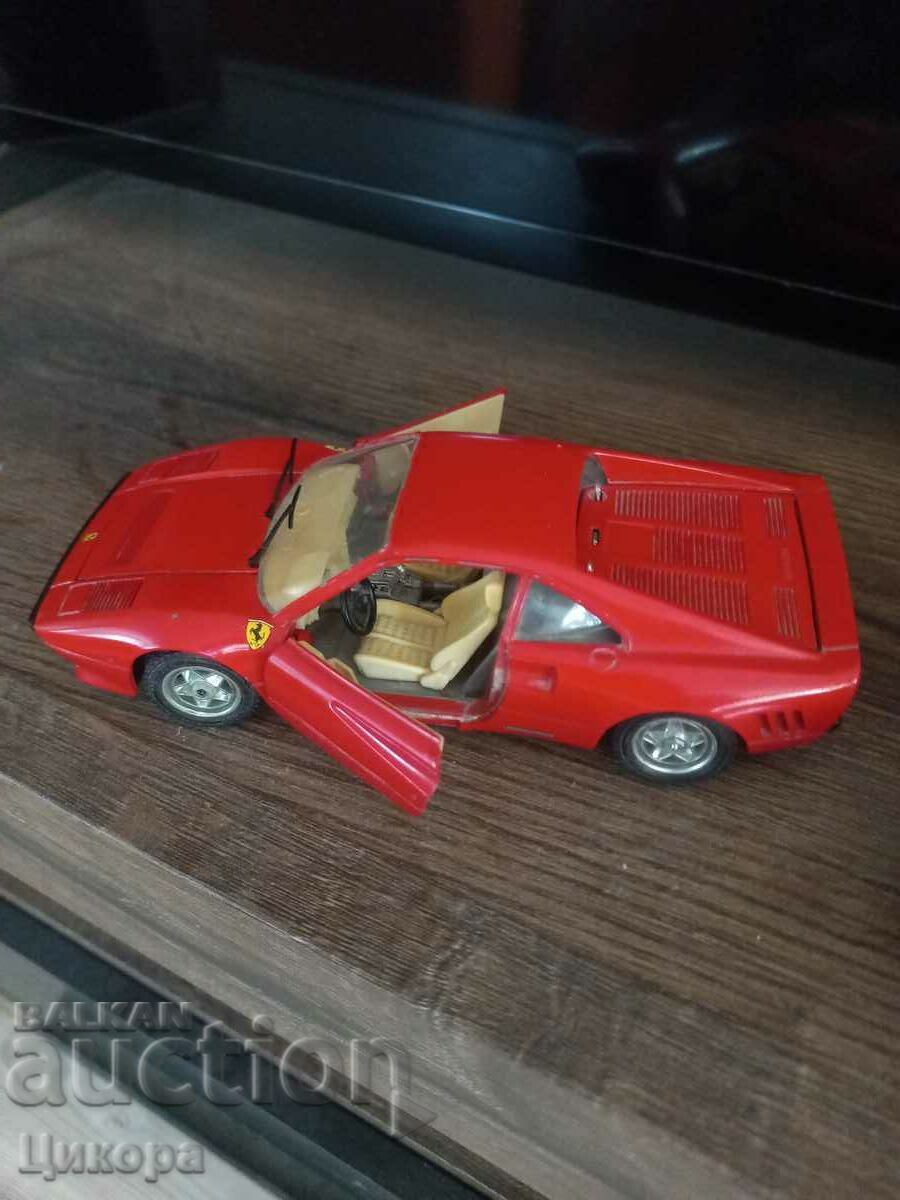 METAL TROLLEY FERRARI GTO 1984 BURAGO 1/24 - 5 METAL TROLLEY FERRARI GTO 1984 BURAGO 1/24 - 5