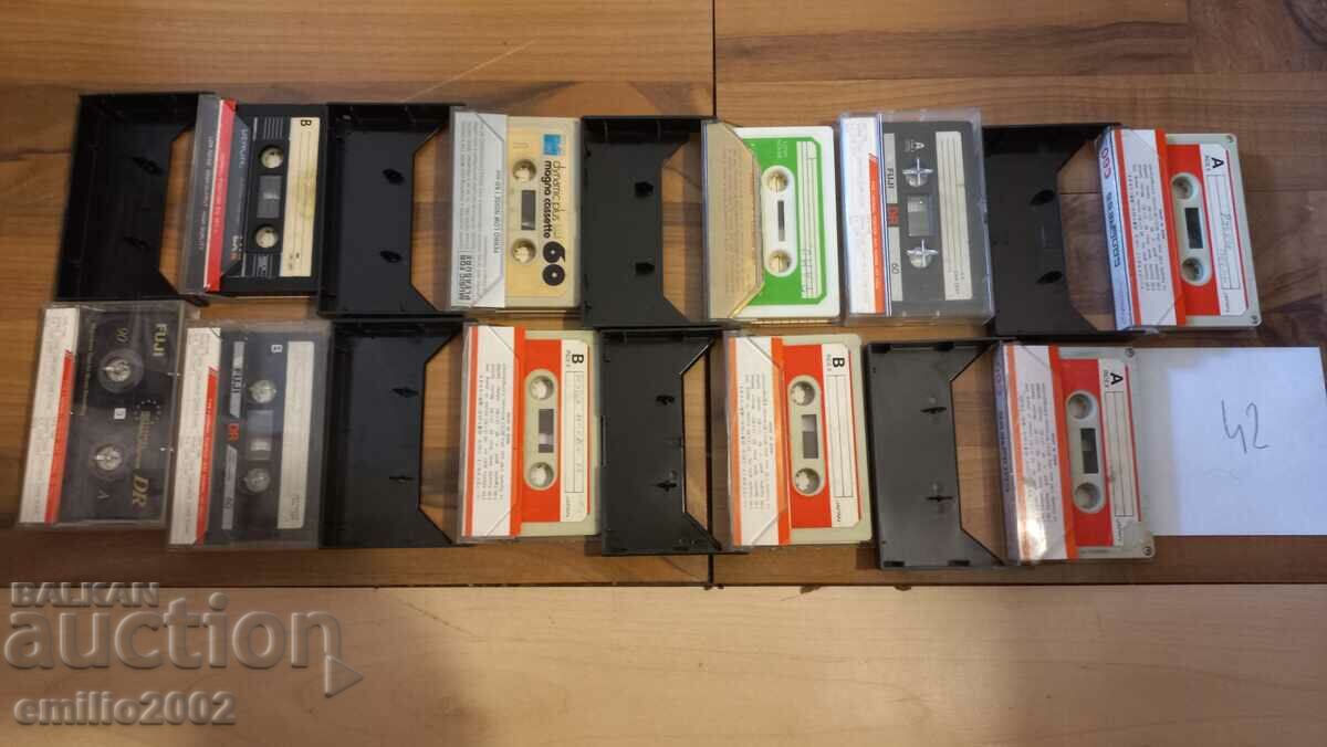 Audio cassettes 10pcs 42 with price 9.00 BGN | € 4.60