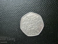 Great Britain 50 pence 1998