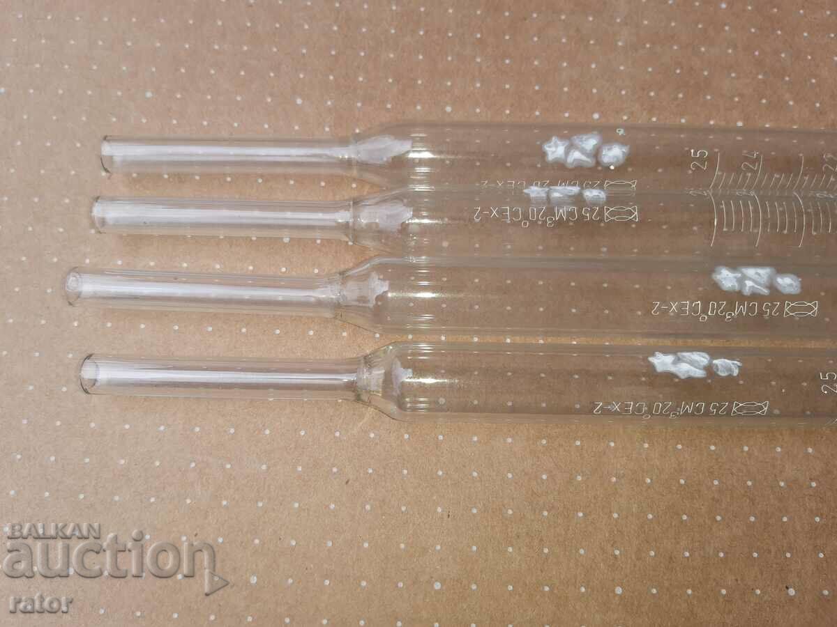 Παράδοση Εργαστηριακά υαλικά. Διαβαθμισμένες πιπέτες MOR - 4 τεμ