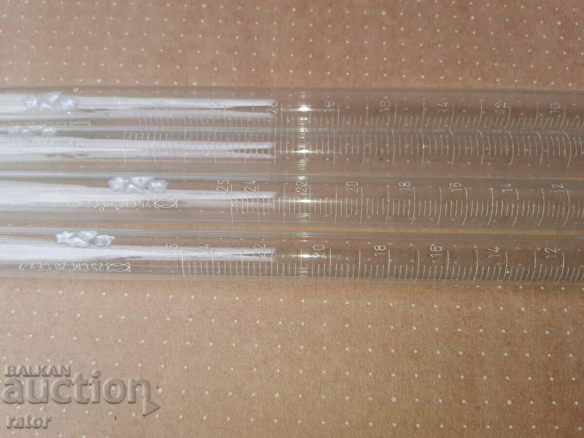 Δημοπρασία Εργαστηριακά υαλικά. Διαβαθμισμένες πιπέτες MOR - 4 τεμ Δημοπρασία Εργαστηριακά υαλικά. Διαβαθμισμένες πιπέτες MOR - 4 τεμ