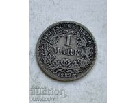 monedă rară de argint 1 marcă Germania argint 1883 F