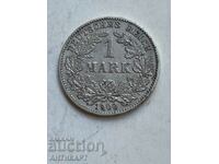 rare silver coin 1 mark Germany silver 1900 G