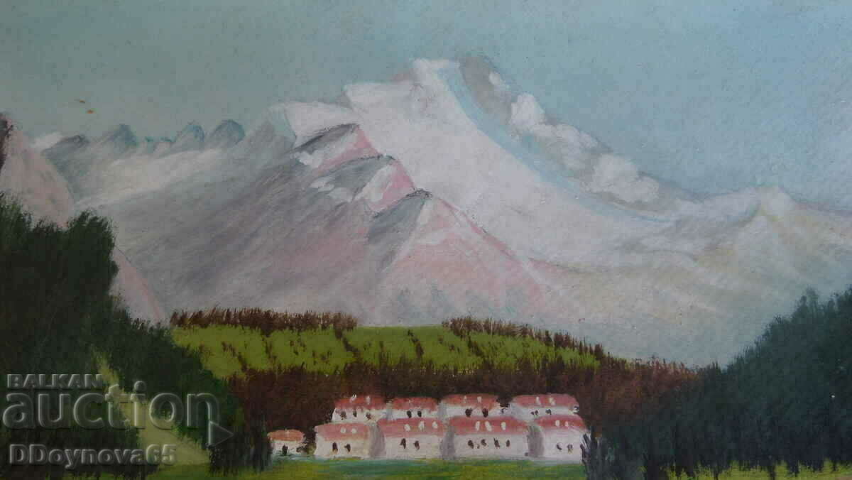 Auction  Old picture 35/50 cm.