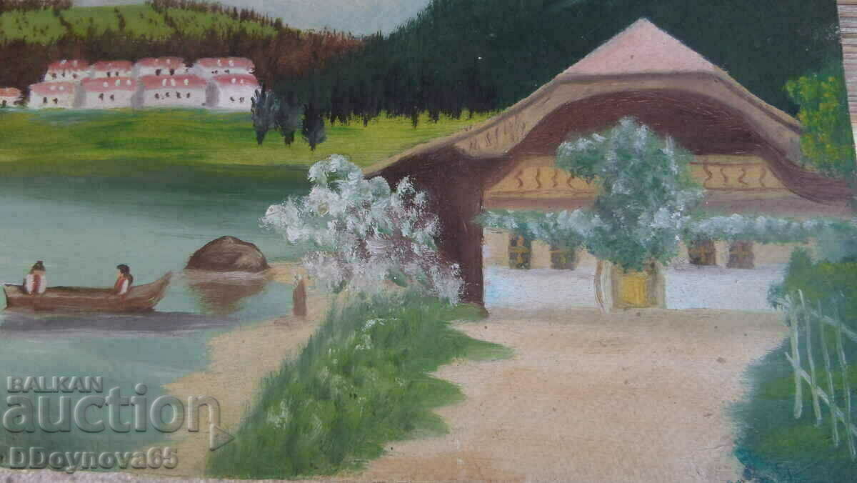 Delivery of Old picture 35/50 cm.