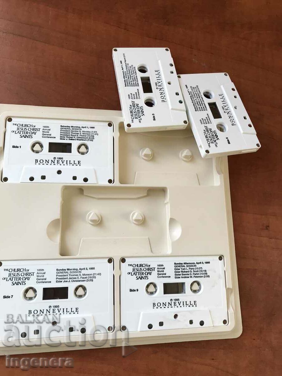 AUDIO CASSETTE CASSETTE ALBUM SET 5 PIECES - 7 AUDIO CASSETTE CASSETTE ALBUM SET 5 PIECES - 7