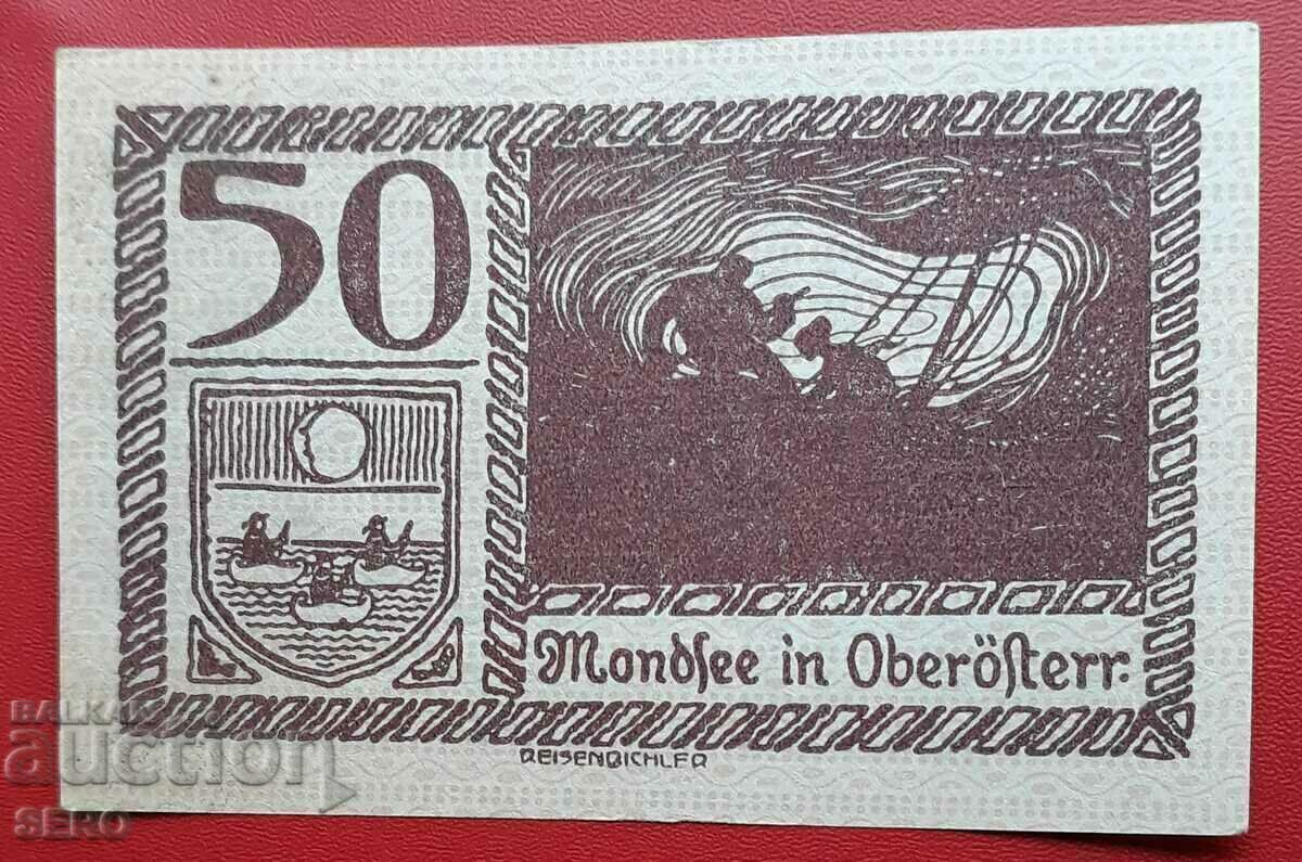 Banknote-Austria-G.Austria-Mondsee-50 hel.1920-brown-blue