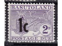 GB/Basutoland-1961-Πρέπει να πληρωθεί επιπλέον-Σούπερ νέα ονομαστική αξία,MLH