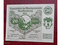 Банкнота-Австрия-Д.Австрия-Зенфтенберг-20 хелера 1920